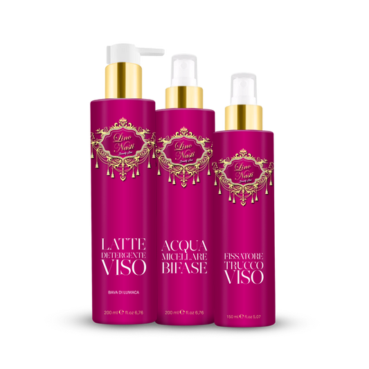 Kit Acqua Micellare Latte Detergente Fissante Trucco